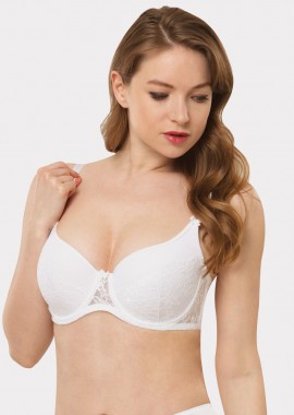 Norddiva - Σουτιεν Plus Size Soft Lace Norddiva Λευκό