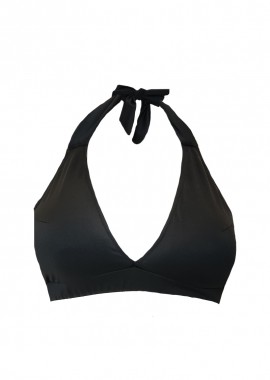- Bikini-top με δέσιμο στο λαιμό σε μαύρο χρώμα