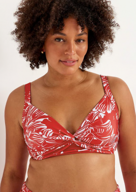 - Bikini top Floral με κόμπο