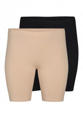 - Light body shorts 1+1 σε μαύρο/μπεζ χρώμα