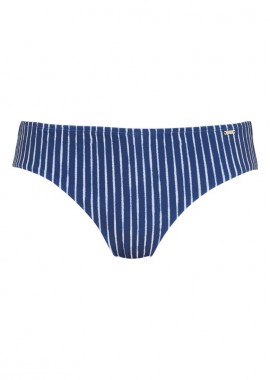 - Ριγέ bikini-slip σε μπλε χρώμα