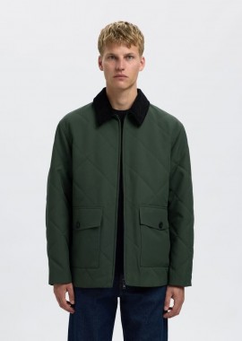 Selected - Selected Carlos Ανδρικό Padded Quilted Jacket 16099913 Χακί