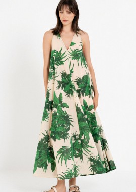 Philosophy - Philosophy Voile Print Sleevless dress DR22846 Mixed