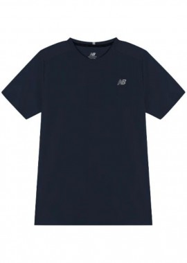 New Balance - New Balance Core Run Short Sleeve MT11205ECL Μπλέ