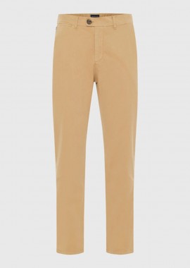 Funky Buddha - Funky Buddha Ανδρικό Tapered Fit Chino Παντελόνι FBM009-019-02 Lt Beige Μπέζ