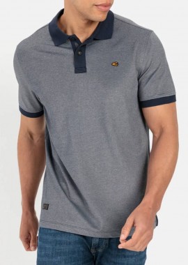 Camel Active - Camel Active Ανδρική Κοντομάνικη Polo Μπλούζα C241-409965-3P10 Σκούρο Γκρί