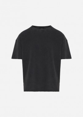 Dirty Laundry - Dirty Laundry T-Shirt Πικέ με Ακατέργαστες Λεπτομέρειες σε Κανονική Γραμμή DLMT000606 Μαύρο