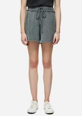 Dirty Laundry - Dirty Laundry Γυναικεία Raw Cut Sweatbermuda DLWSB000038 Σκούρο Γκρί