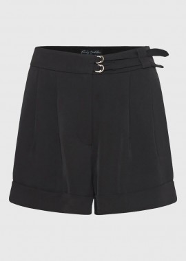 Funky Buddha - Funky Buddha Γυναικείο Loose Fit Shorts FBL011-108-03 Μαύρο