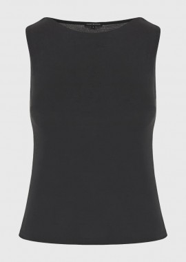 Funky Buddha - Funky Buddha Γυναικείο Αμάνικο Top FBL013-106-17 Μαύρο