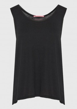 Funky Buddha - Funky Buddha Γυναικείο βαμβακερό tank top FBL013-108-04 Μαύρο