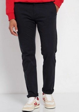 Funky Buddha - Funky Buddha Ανδρικό chino παντελόνι - The essentials FBM013-001-02 Σκούρο Μπλέ