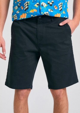 Funky Buddha - Funky Buddha Ανδρική Βερμούδα Chino FBM011-001-03 Μαύρο