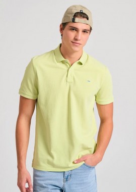 Funky Buddha - Funky Buddha Ανδρική Polo Μπλούζα FBM011-001-11 Λάιμ