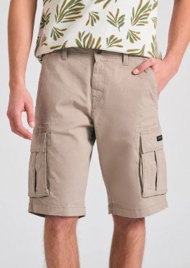 Funky Buddha - Funky Buddha Ανδρική cargo Βερμούδα FBM011-002-03 Γκρι Μπεζ