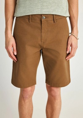 Funky Buddha - Funky Buddha Ανδρική Βερμούδα Chino - The essentials FBM013-001-03 Καφέ