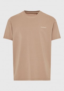 Funky Buddha - Funky Buddha Ανδρικό μονόχρωμο T-shirt - The basics collection FBM013-001-04 Μπέζ