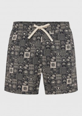 Funky Buddha - Funky Buddha Ανδρικό Μαγιό FBM013-012-16 Σκούρο Γκρί