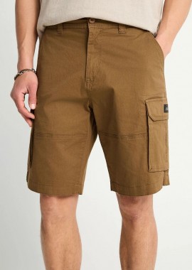 Funky Buddha - Funky Buddha Ανδρική Cargo Βερμούδα FBM013-030-03 Κάμελ