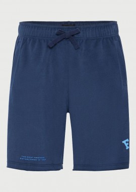 Funky Buddha - Funky Buddha Ανδρική Αθλητική βερμούδα με logo FBM013-051-03 Μπλέ
