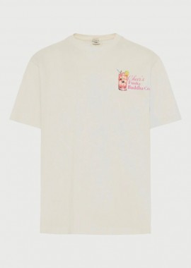 Funky Buddha - Funky Buddha Ανδρικό Βαμβακερό T-shirt με Τύπωμα FBM013-085-04 Λευκό