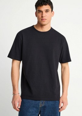 Funky Buddha - Funky Buddha Ανδρικό Relaxed T-shirt - The Essentials FBM013-310-04 Μαύρο