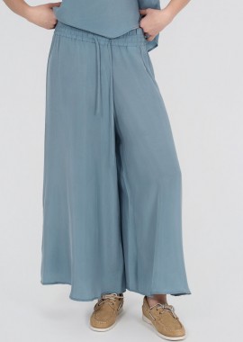 Philosophy - Philosophy Cupro Jupe Culotte TR44570 Μπλέ