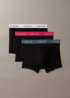 Calvin Klein - Calvin Klein Relaxed Cotton Stretch Trunk Boxershorts LV00NB4286-3VO Μαύρο