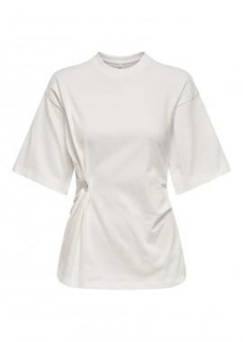 Only - Only Marie Γυναικείο O-Neck Top Box 15368496 Λευκό