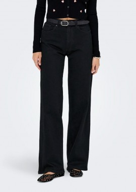 Only - Only Juicy Γυναικείο Wide Leg Jeans 15338858 Μαύρο