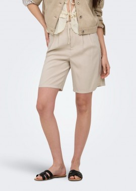 Only - Only Laris Life Γυναικείο Bermuda Shorts 15364121 Μπέζ