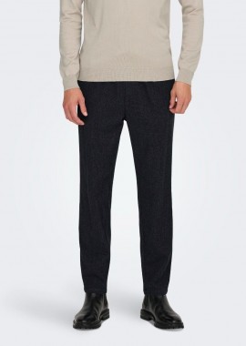 Only and Sons - Only and Sons Linus Tapered Fit Παντελόνι 22031066 Σκούρο Γκρί