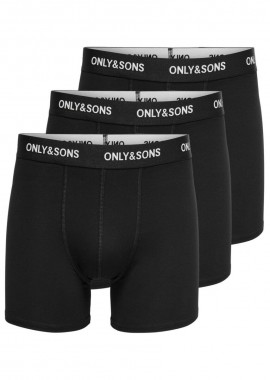 Only and Sons - Only and Sons Fitz Ανδρικά Boxer 3-Pack 22023854 Μαύρο
