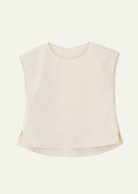 Philosophy - Philosophy Poplin Loose Top BL12062 Κρέμ