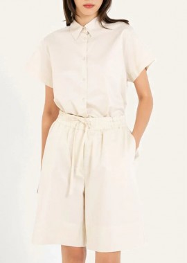 Philosophy - Philosophy Poplin Shorts TR44600 Κρέμ