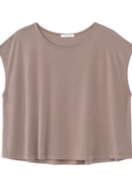 Philosophy - Philosophy Basic Cupro Cropped Top BL11930 Πούρου
