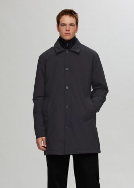 Selected - Selected New Alvin Ανδρικό Mac Coat 16096062 Μαύρο