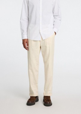 Selected - Selected 180 Relaxed Fit Παντελόνι 16092732 Εκρου