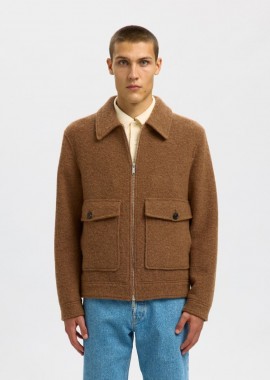Selected - Selected Jakob Ανδρικό Wool Blend Jacket 16098263 Κάμελ