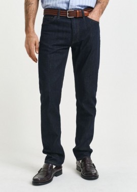 Gant - Gant Ανδρικό Regular Fit Jeans 1000261-34 Μπλέ