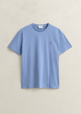 Gant - Gant Ανδρικό Reg Shield Κοντομάνικο T-Shirt 2003184 Μπλέ