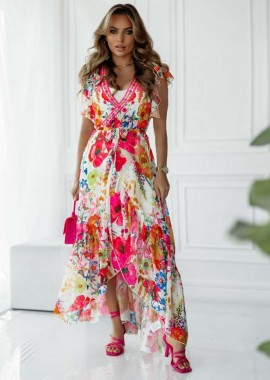 PerfectDress.gr - boho chic αέρινο κρουαζέ φόρεμα Elisabeta white