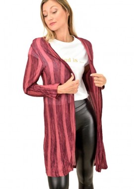 First Woman - Ελαφριά ζακέτα Μπορντώ 32