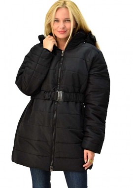 Potre OR - Γυναικείο μπουφάν για μεγάλα μεγέθη Μαύρο 4076