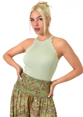 Potre OR - Γυναικείο τοπ τύπου ριπ Φυστικί 24972