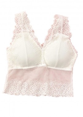 Potre OR - Γυναικείο Bralette με χοντρή τιράντα Λευκό 8373