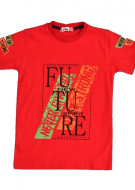 Potre OR - Παιδική μπλούζα με τύπωμα open your mint Κόκκινο 15815