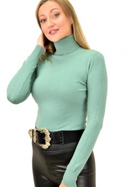 Potre OR - Γυναικεία εφαρμοστή μπλούζα ζιβάγκο Φυστικί 9317