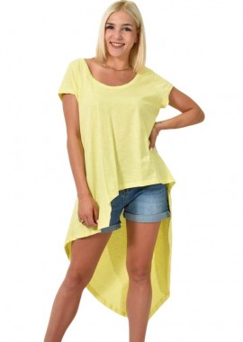 First Woman - Ασύμμετρη Μπλούζα Κίτρινο 24797