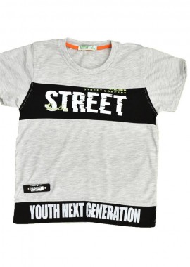 Potre OR - Παιδική μπλούζα με σχέδιο STREET Γκρι 15626